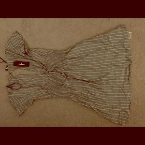 Cute striped gray mini dress